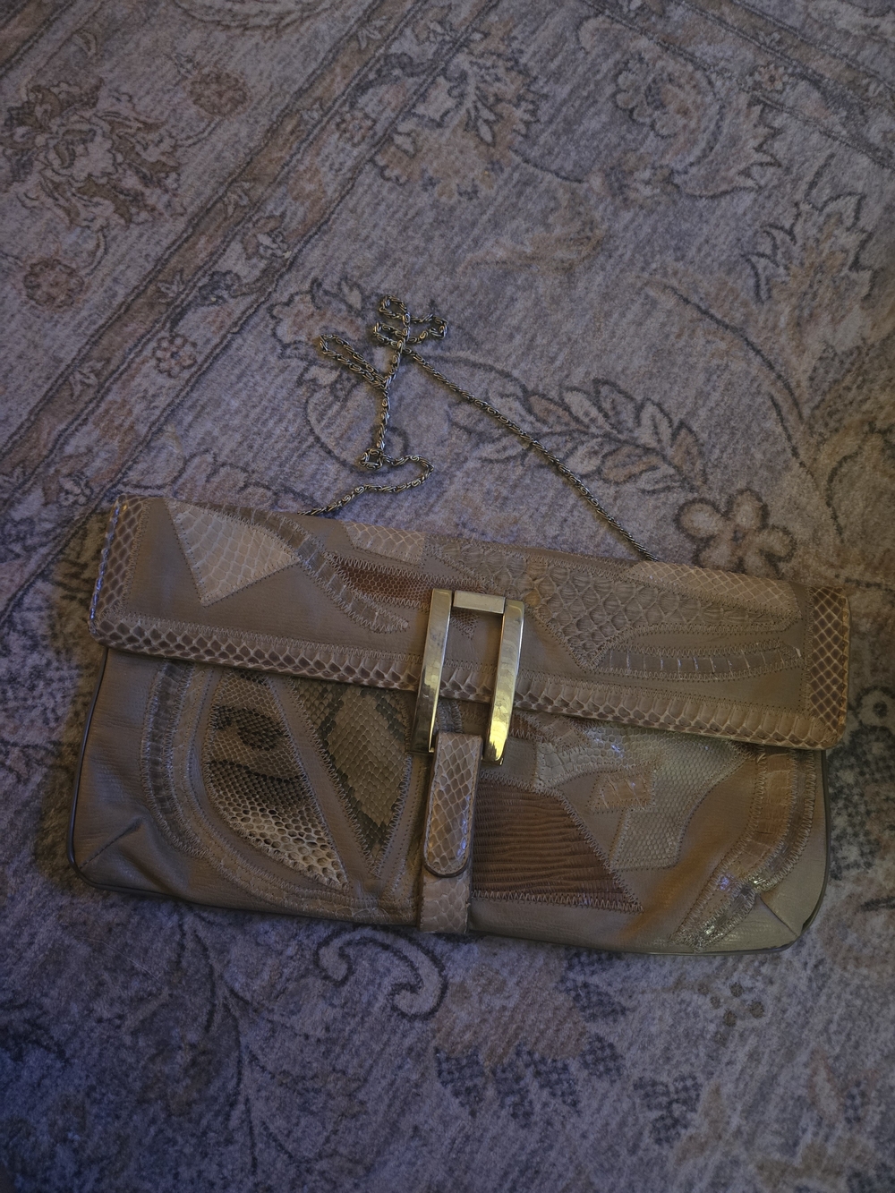 Vintage Bag By Varon. Patchwork Snakeskin